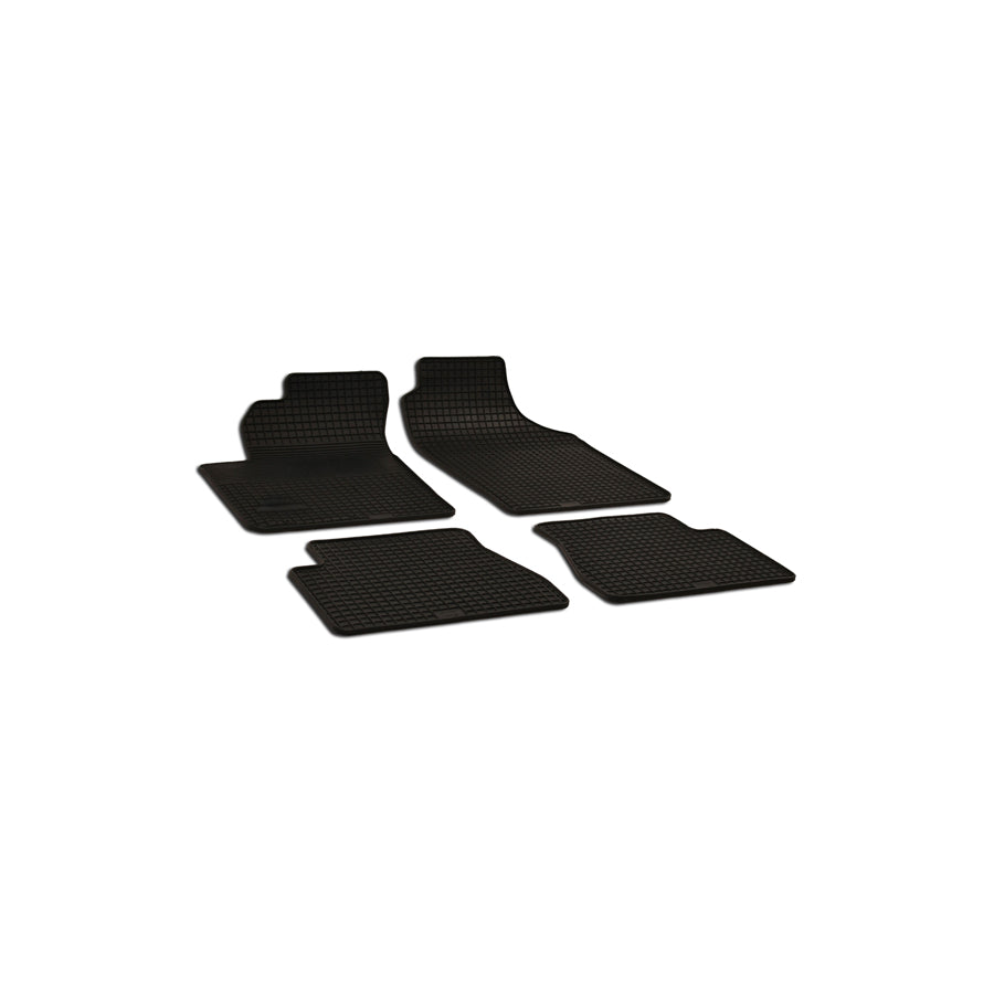 WALSER Tailored 50370 Floor mat set for KIA Picanto I (SA) Elastomer, Front and Rear, Quantity: 4, Black