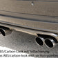 Rieger 00099576 BMW 3 Series E46 Rear Diffuser for Twin Tailpipe Left & Right - Carbon-Look