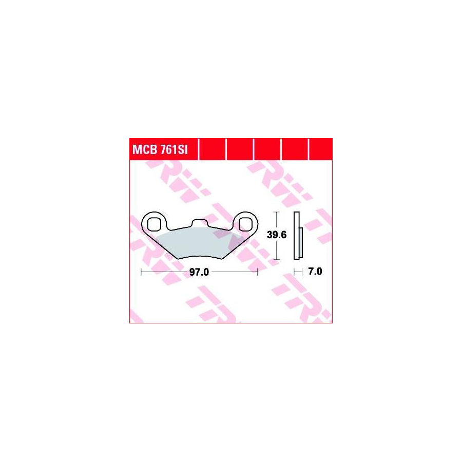 TRW Sinter Offroad Mcb761Si Brake Pad Set