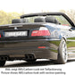 Rieger 00099576 BMW 3 Series E46 Rear Diffuser for Twin Tailpipe Left & Right - Carbon-Look