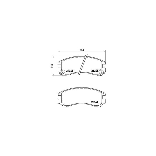 Brembo P 56 018 Brake Pad Set With Acoustic Wear Warning