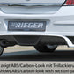 Rieger 00051269 Opel Astra H Rear Diffuser for Twin Tailpipe Left -  Matte Black