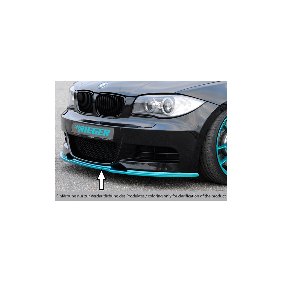 Rieger 00035044 BMW E82 E88 Front Splitter 1 |ML Performance UK Car Parts