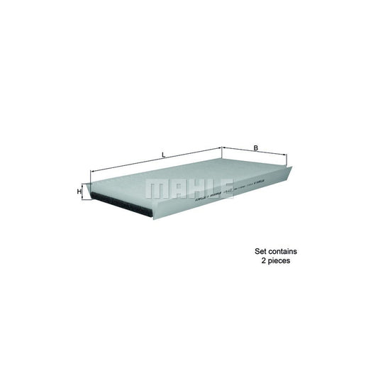 MAHLE ORIGINAL LA 173/S Pollen filter Particulate Filter