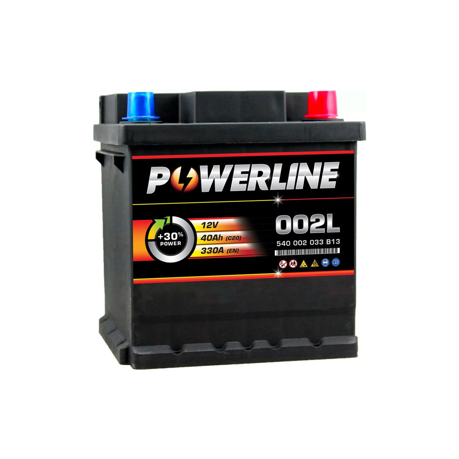 Powerline 002L / 202 Car Battery 12V 40Ah