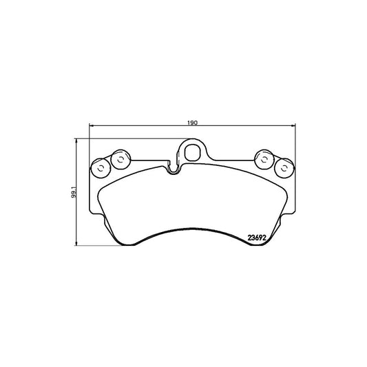 Hella 8DB 355 018 701 Brake Pad Set Prepared For Wear Indicator With Counterweights
