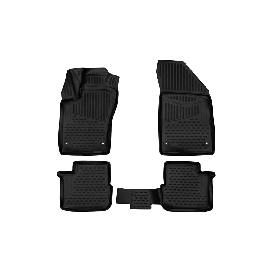 WALSER Tailored, XTR 75137 Floor mat set Elastomer, Front and Rear