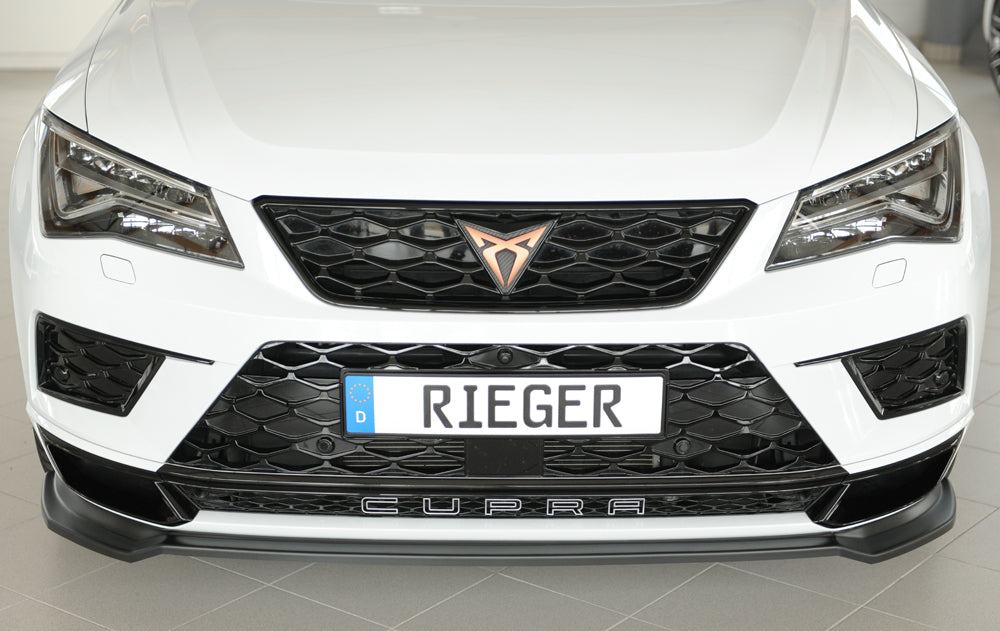 Rieger 00027044 SEAT 5FP Ateca Cupra Front Splitter -  Matte Black