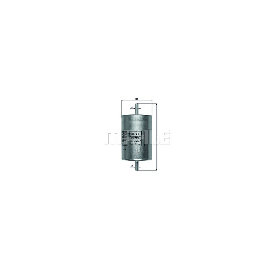 MAHLE ORIGINAL KL 95 Fuel filter In-Line Filter