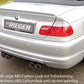 Rieger 00099574 BMW 3 Series E46 Rear Diffuser for Twin Tailpipe Left & Right - Carbon-Look