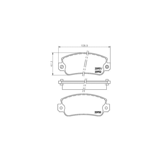 Hella 8DB 355 007 121 Brake Pad Set With Integrated Wear Warning Contact
