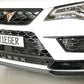 Rieger 00027044 SEAT 5FP Ateca Cupra Front Splitter -  Matte Black
