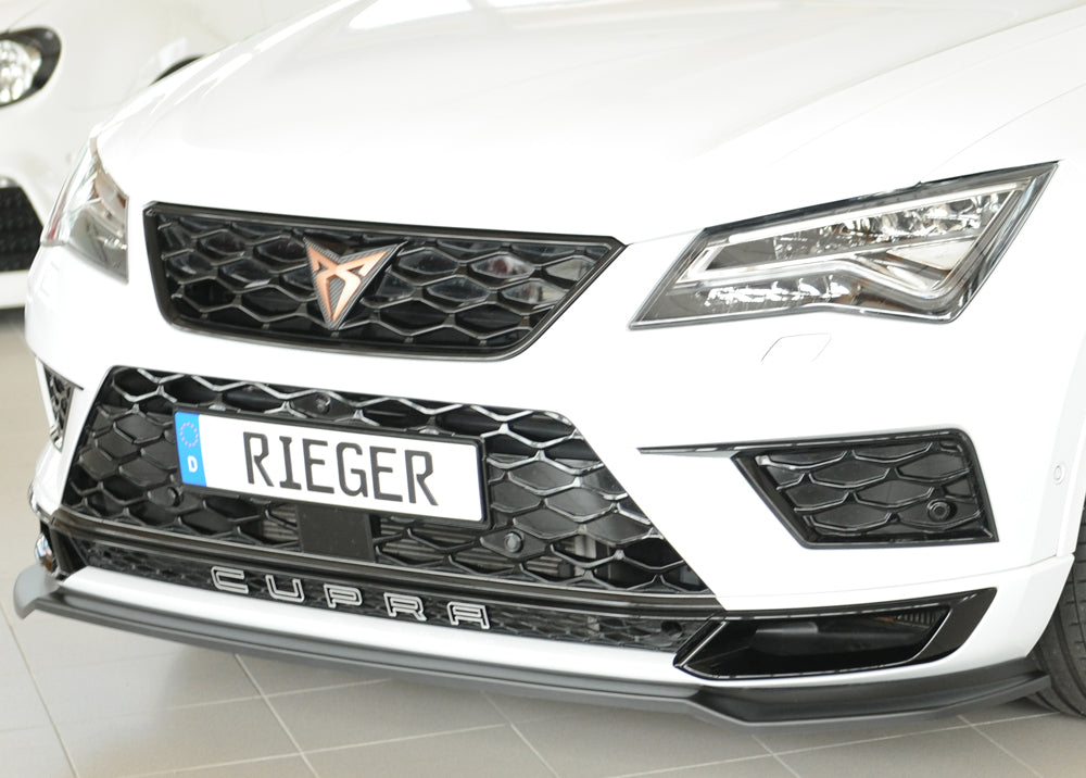 Rieger 00027044 SEAT 5FP Ateca Cupra Front Splitter -  Matte Black