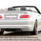 Rieger 00099574 BMW 3 Series E46 Rear Diffuser for Twin Tailpipe Left & Right - Carbon-Look
