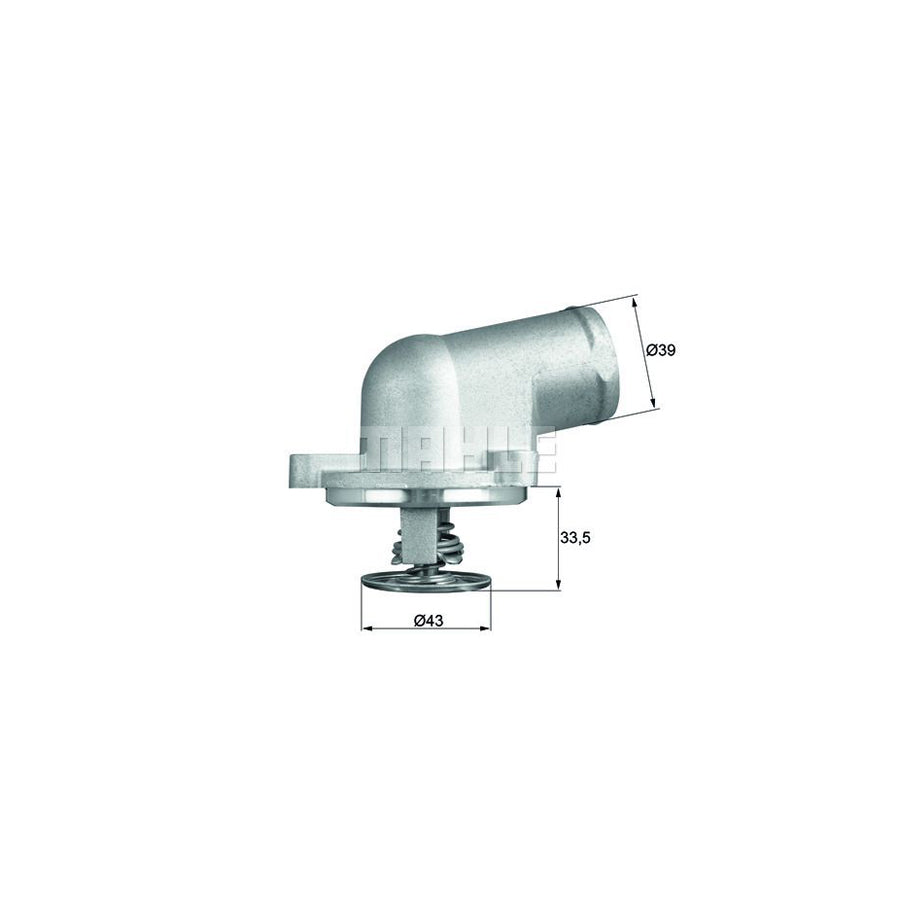 MAHLE ORIGINAL TI 207 87D Engine thermostat suitable for MERCEDES-BENZ C-Class Opening Temperature: 87°C, with seal