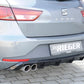 Rieger 00088103 SEAT 5F Leon FR Rear Diffuser for Twin Tailpipe Left - Glossy Black