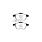 EBC Audi C6 A6 Greenstuff 2000 Series Front Sport Brake Pads & USR Slotted Discs Kit - ATE Caliper