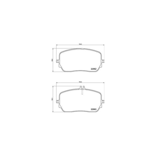 Brembo P 50 149 Brake Pad Set Prepared For Wear Indicator With Anti Squeak Plate With Brake Caliper Screws
