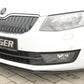 Rieger 00088107 Skoda 5E Octavia Front Splitter - Glossy Black