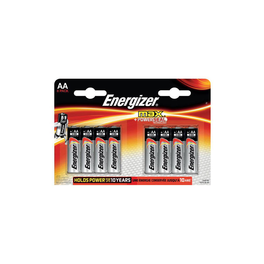 ENERGIZER AA (LR6), Max E300112400 Battery 1.5V, standard, 8
