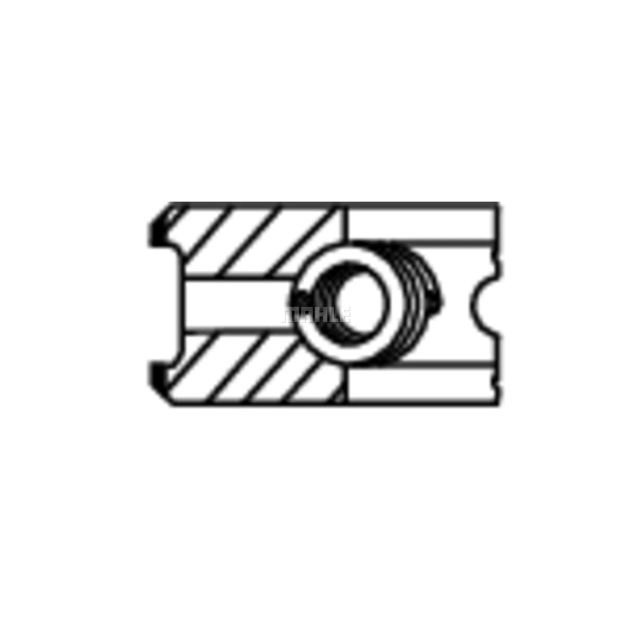 MAHLE ORIGINAL 007 20 N4 Piston Ring Kit Cyl.Bore: 66,0mm