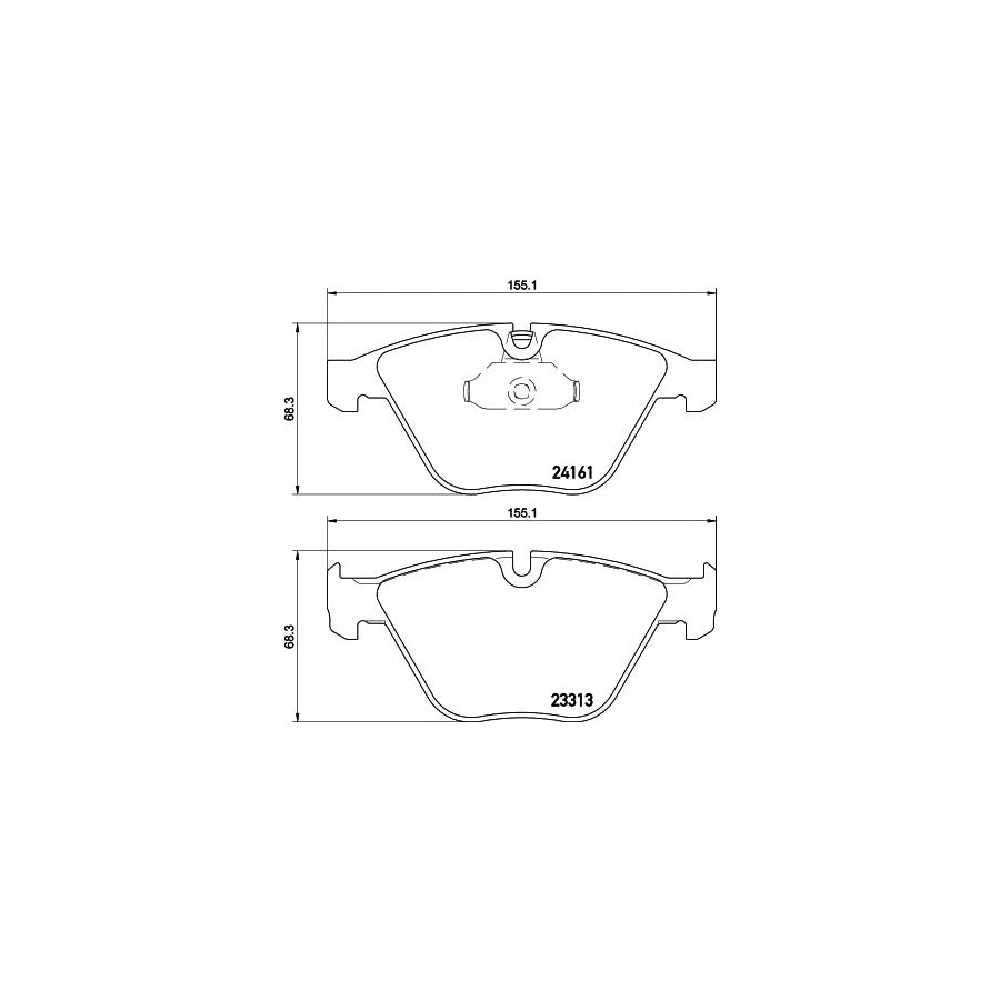 Hella 8DB 355 015 601 Brake Pad Set Not Prepared For Wear Indicator