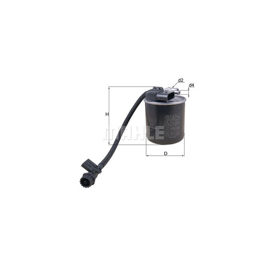 MAHLE ORIGINAL KL 947 Fuel filter In-Line Filter