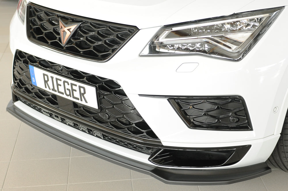 Rieger 00027044 SEAT 5FP Ateca Cupra Front Splitter -  Matte Black
