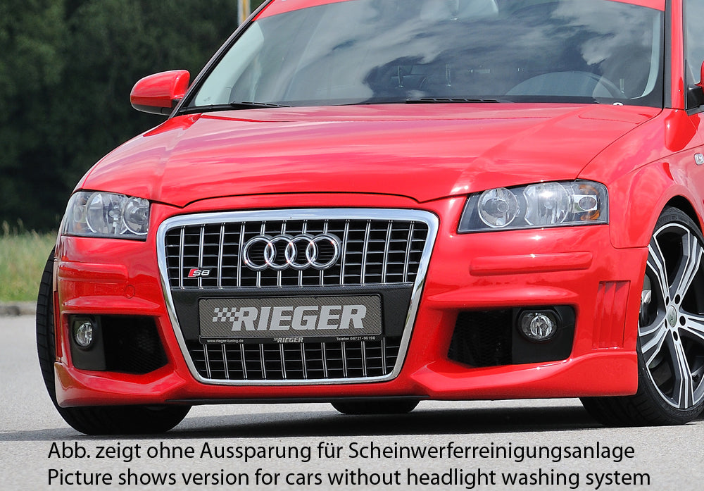 Rieger 00056744 Audi 8P A3 Front Bumper - R-Frame
