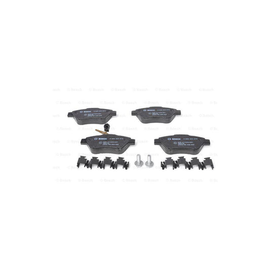 Bosch 0986494070 Brake Pad Set Incl. Wear Warning Contact, With Anti-Squeak Plate, With Bolts/Screws, With Mounting Manual