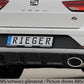 Rieger 00027040 SEAT 5F Leon FR Rear Diffuser for Sport Tailpipe Left & Right -  Matte Black