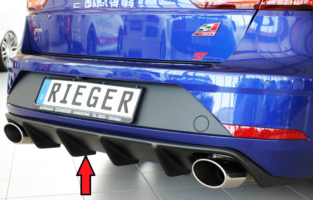 Rieger 00027038 SEAT 5F Leon Cupra Rear Diffuser