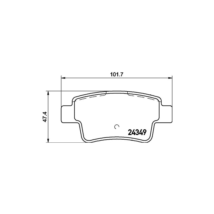 Hella 8DB 355 012 391 Brake Pad Set Not Prepared For Wear Indicator With Brake Caliper Screws With Accessories