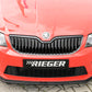 Rieger 00088106 Skoda 5E Octavia RS Front Splitter - Glossy Black