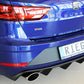 Rieger 00027038 SEAT 5F Leon Cupra Rear Diffuser for Original Tailpipe Left & RIght -  Matte Black