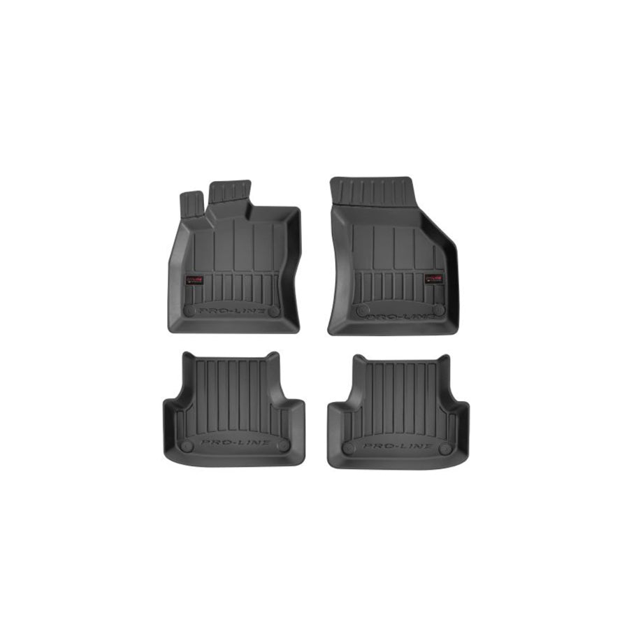 FROGUM 3D407039 Floor mat set for AUDI A3 Hatchback (8V1, 8VK) Elastomer, Front and Rear, Quantity: 4, Black