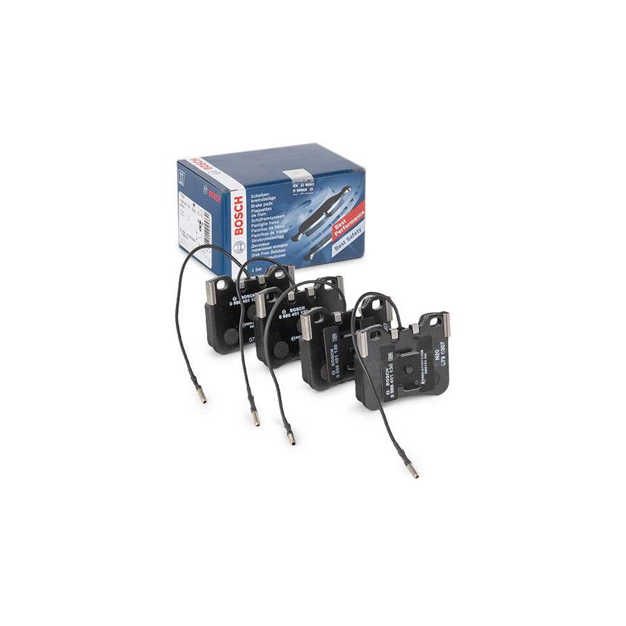 Bosch 0986461130 Brake Pad Set With Integrated Wear Sensor With Piston Clip BP581