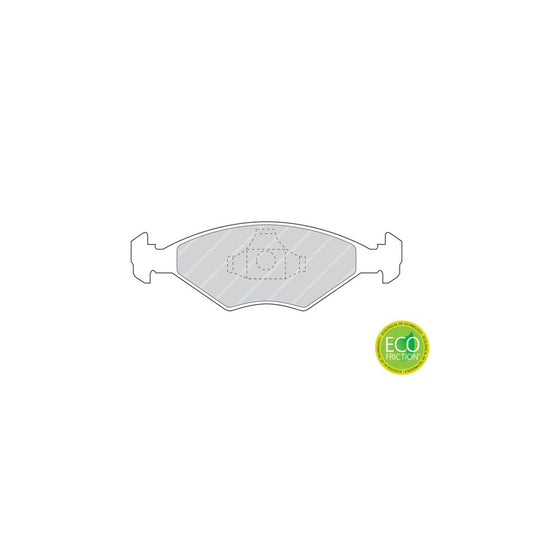 Ferodo Premier Eco Friction Fdb896 Brake Pad Set Not Prepared For Wear Indicator With Piston Clip Without Accessories