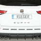 Rieger 00027047 SEAT 5FP Ateca Cupra Rear Diffuser -  Matte Black