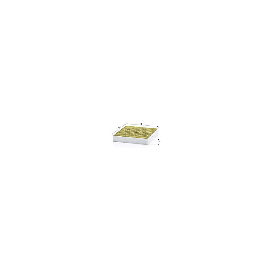 MANN-FILTER FP 2559 Pollen filter Activated Carbon Filter, Activated Carbon Filter with polyphenol, Particulate filter (PM 2.5), with antibacterial action, with fungicidal effect, FreciousPlus