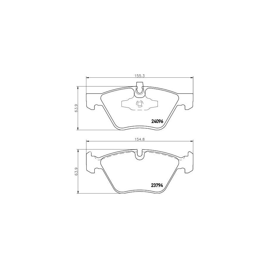 Hella 8DB 355 011 941 Brake Pad Set Prepared For Wear Indicator