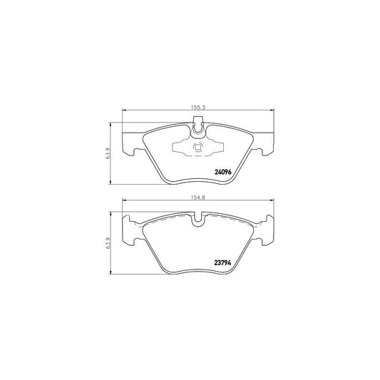 Hella 8DB 355 011 941 Brake Pad Set Prepared For Wear Indicator