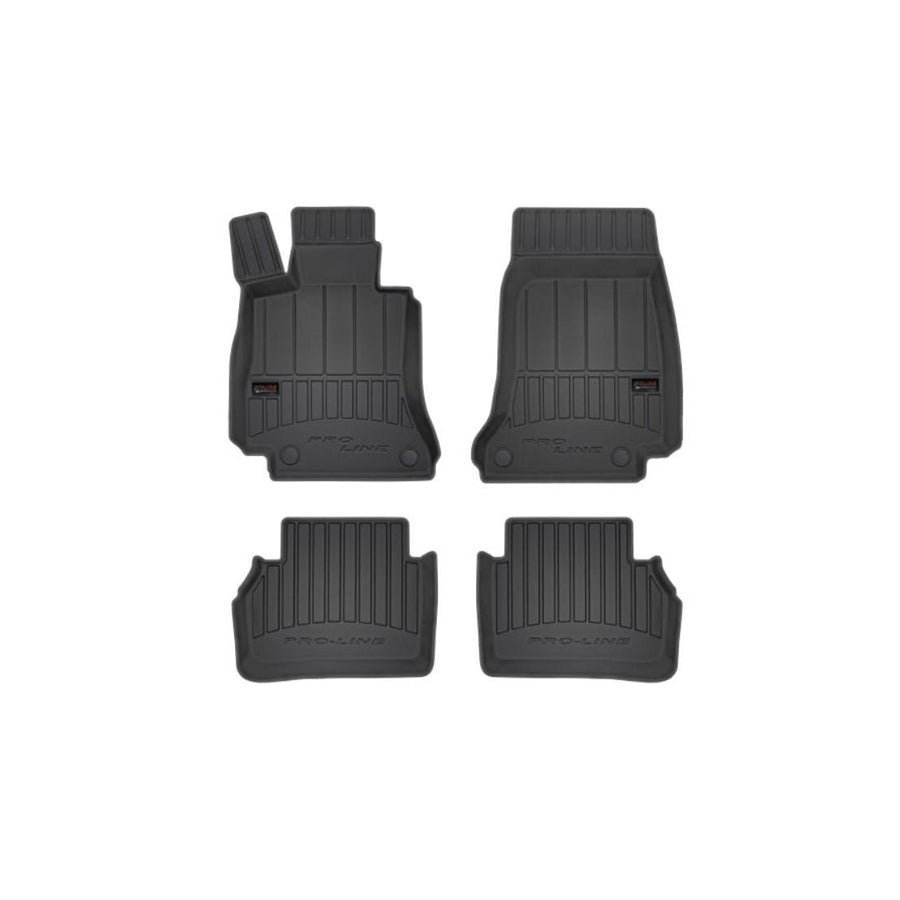 FROGUM Tailored 3D407695 Floor mat set suitable for MERCEDES-BENZ E-Class Saloon (W213) Elastomer, Front and Rear, Quantity: 4, Black, (LHD)