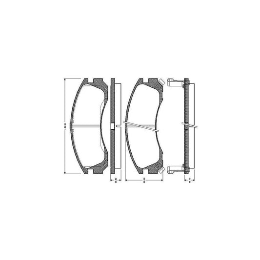 Bosch 0986Tb2194 Brake Pad Set Excl Wear Warning Contact With Accessories