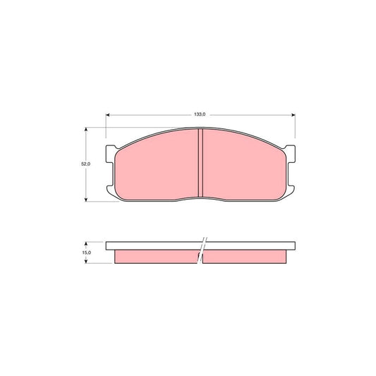TRW Gdb983 Brake Pad Set Not Prepared For Wear Indicator