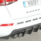 Rieger 00027047 SEAT 5FP Ateca Cupra Rear Diffuser -  Matte Black
