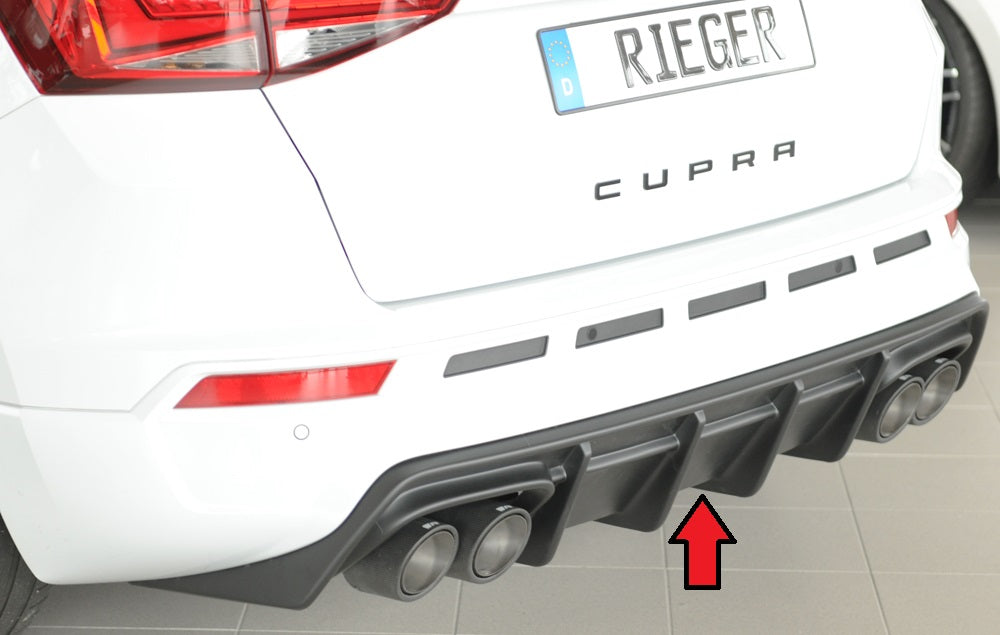 Rieger 00027045 SEAT 5FP Ateca Cupra Rear Diffuser