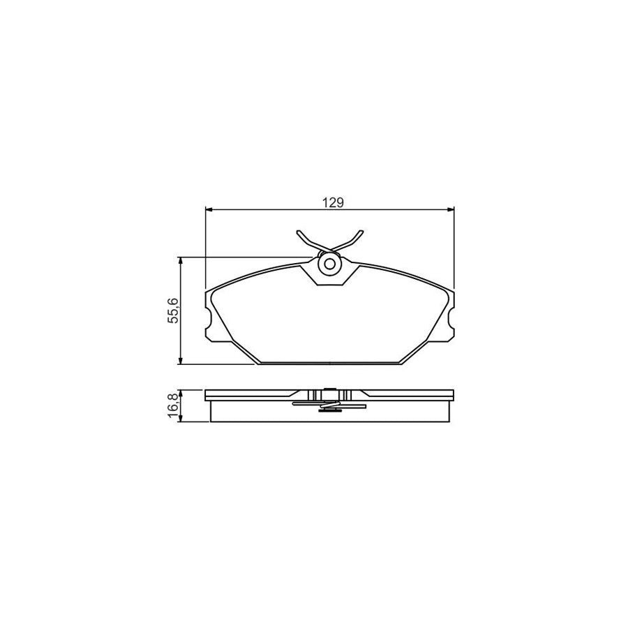 Bosch 0986495262 Brake Pad Set BP1564