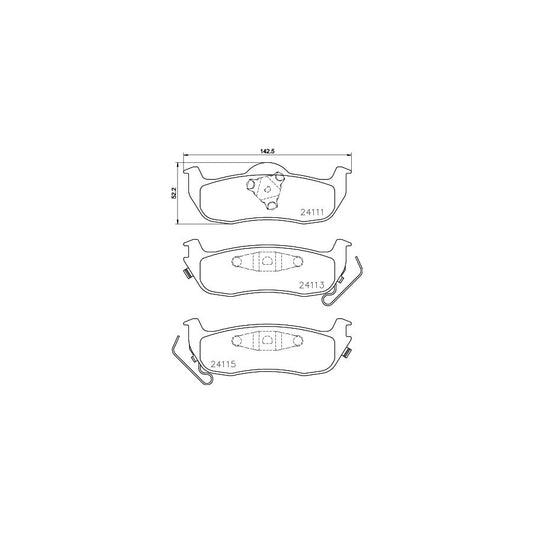 Hella 8DB 355 024 681 Brake Pad Set With Integrated Wear Warning Contact With Accessories