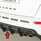 Rieger 00027045 SEAT 5FP Ateca Cupra Rear Diffuser -  Matte Black